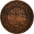 INDIA-BRITISH, Victoria, 1/4 Anna, 1875, Calcutta, Copper, VF(30-35), KM:467