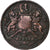 INDIA-BRITISH, 1/2 Anna, 1835, Bombay, Copper, VF(30-35), KM:447.1