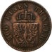 Estados Alemães, PRUSSIA, Wilhelm I, Pfennig, 1868, Breslau, Cobre, EF(40-45)