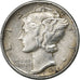 USA, Dime, Mercury Dime, 1945, U.S. Mint, Srebro, EF(40-45), KM:140