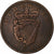 Irlandia, George IV, Penny, 1822, Miedź, VF(30-35), KM:151