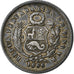 Peru, SOUTH PERU, Dinero, 1866, Lima, Prata, EF(40-45), KM:190