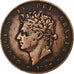 Grande-Bretagne, George IV, 1/2 Penny, 1827, Cuivre, TB+, KM:692