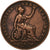 Grande-Bretagne, George IV, 1/2 Penny, 1827, Cuivre, TB+, KM:692