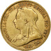 Great Britain, Victoria, 1/2 Sovereign, 1893, Gold, AU(50-53), KM:784
