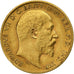 Gran Bretagna, Edward VII, 1/2 Sovereign, 1906, Oro, BB+, KM:804