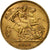 Gran Bretaña, George V, 1/2 Sovereign, 1913, Oro, MBC+, KM:819