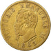 Italia, Vittorio Emanuele II, 10 Lire, 1863, Torino, Oro, BC+, KM:9.2