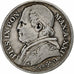 Italien Staaten, PAPAL STATES, Pius IX, 2 Lire, 1867, Rome, Silber, S+