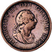 Great Britain, George III, 1/2 Penny, 1799, Copper, VF(30-35), KM:647