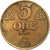 Norvège, Haakon VII, 5 Öre, 1913, Kongsberg, Bronze, TTB, KM:368