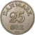 Danimarca, Frederik IX, 25 Öre, 1949, Copenhagen, Rame-nichel, BB+, KM:842.1