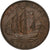 Groot Bretagne, George VI, 1/2 Penny, 1945, Bronzen, PR, KM:844