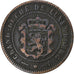 Luxembourg, William III, 5 Centimes, 1854, Utrecht, Bronze, VF(30-35), KM:22.1