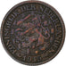 Países Baixos, Wilhelmina I, Cent, 1915, Bronze, EF(40-45), KM:152