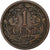 Países Baixos, Wilhelmina I, Cent, 1915, Bronze, EF(40-45), KM:152