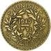 Tunesien, Anonymous, 2 Francs, AH 1364/1945, Paris, Aluminum-Bronze, SS