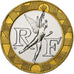 Francia, 10 Francs, Génie, 1996, Paris, BU, Aluminio - bronce, FDC