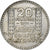 Francia, 20 Francs, Turin, 1933, Paris, Rameaux longs, Plata, MBC+, Gadoury:852