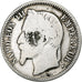 Francia, Napoleon III, Franc, 1868, Paris, Plata, BC, Gadoury:463, KM:806.1