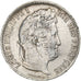 Francia, 5 Francs, Louis-Philippe, 1831, Lyon, Plata, BC+, Gadoury:677 a