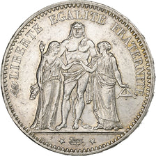 France, 5 Francs, Hercule, 1874, Paris, Argent, TTB+, Gadoury:745a, KM:820.1