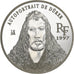 França, 10 Francs-1.5 Euro, Autoportrait de Dürer, 1997, Paris, BE, Prata