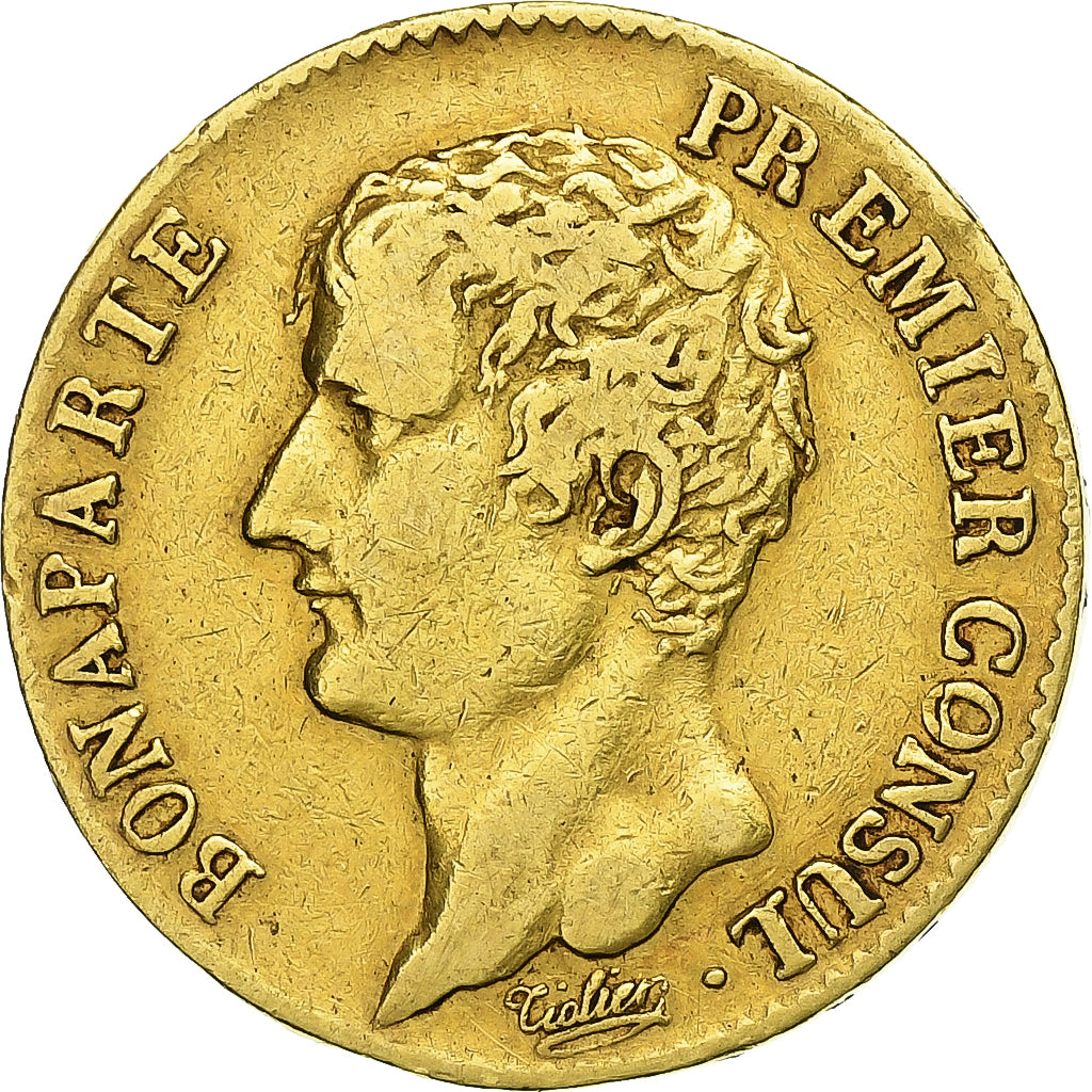 France Bonaparte Ier Consul 20 Francs An 12 (1804) Paris Gold VF(30-35 ...