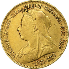 Gran Bretagna, Victoria, 1/2 Sovereign, 1895, Oro, BB, KM:784