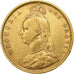 Gran Bretaña, Victoria, 1/2 Sovereign, 1891, Oro, MBC, KM:766