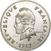 French Polynesia, 50 Francs, 1967, Paris, ESSAI, Nickel, MS(65-70), KM:E3