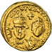 Heraclius, with Heraclius Constantine, Solidus, 614-615, Carthage, Goud, NGC, Ch