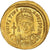 Justinian I, Solidus, 542-552, Constantinople, Gold, AU(50-53), Sear:140