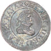 Moeda, França, Henry IV, Denier Tournois, 1608/07, Lyon, EF(40-45), Cobre