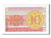 Biljet, Kazachstan, 10 Tyin, 1993, KM:4, NIEUW