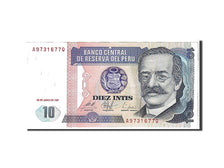 Geldschein, Peru, 10 Intis, 1987, KM:129, VZ