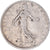 Moneda, Francia, Semeuse, Franc, 1909, Paris, BC+, Plata, KM:844.1, Gadoury:467