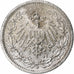 Monnaie, GERMANY - EMPIRE, 1/2 Mark, 1906, Stuttgart, TTB, Argent, KM:17