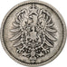 Coin, GERMANY - EMPIRE, Wilhelm I, Mark, 1882, Hambourg, VF(20-25), Silver, KM:7