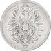 GERMANY - EMPIRE, Wilhelm I, Mark, 1876, Darmstadt, Silver, VF(20-25), KM:7