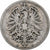 ALEMANIA - IMPERIO, Wilhelm I, Mark, 1875, Frankfurt, Plata, BC+, KM:7