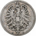 ALEMANHA - IMPÉRIO, Wilhelm I, Mark, 1875, Frankfurt, Prata, VF(30-35), KM:7