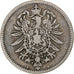 GERMANIA - IMPERO, Wilhelm I, Mark, 1875, Berlin, MB+, Argento, KM:7