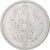 ALEMANIA - IMPERIO, Wilhelm I, Mark, 1876, Hambourg, Plata, BC+, KM:7