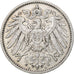 NIEMCY - IMPERIUM, Wilhelm II, Mark, 1907, Berlin, Srebro, EF(40-45), KM:14