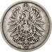 ALEMANHA - IMPÉRIO, Wilhelm I, Mark, 1881, Hambourg, Prata, VF(30-35), KM:7
