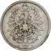 NIEMCY - IMPERIUM, Wilhelm I, Mark, 1881, Hambourg, Srebro, VF(20-25), KM:7