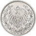 Coin, GERMANY - EMPIRE, 1/2 Mark, 1912, Munich, AU(50-53), Silver, KM:17