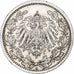 GERMANY - EMPIRE, 1/2 Mark, 1914, Berlin, AU(50-53), Silver, KM:17