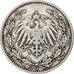 Münze, GERMANY - EMPIRE, 1/2 Mark, 1909, Hambourg, SS, Silber, KM:17